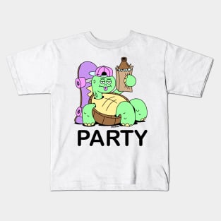 PARTY TURTLE Kids T-Shirt